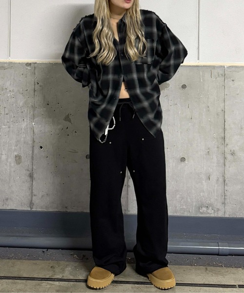 sedacle（セダクル）の「カットオフアソートチェックシャツ（シャツ/ブラウス・メンズ・アイボリー/ブラック/ピンク・SMALL/LARGE/MEDIUM）」の14枚目の写真