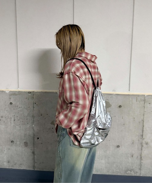 sedacle（セダクル）の「カットオフアソートチェックシャツ（シャツ/ブラウス・メンズ・アイボリー/ブラック/ピンク・SMALL/LARGE/MEDIUM）」の18枚目の写真