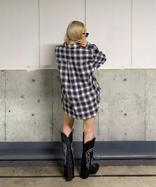 sedacle（セダクル）の「カットオフアソートチェックシャツ（シャツ/ブラウス・メンズ・アイボリー/ブラック/ピンク・SMALL/LARGE/MEDIUM）」の9枚目の写真
