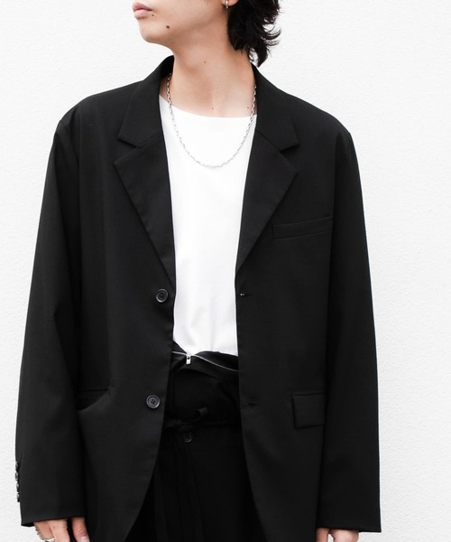 SENSE OF PLACE by URBAN RESEARCH（センスオブプレイスバイアーバンリサーチ）の「オープンネックルーズ ショートスリーブ Tシャツ（Tシャツ/カットソー・メンズ・ホワイト/ネイビー/ブラック・LARGE/MEDIUM）」の9枚目の写真