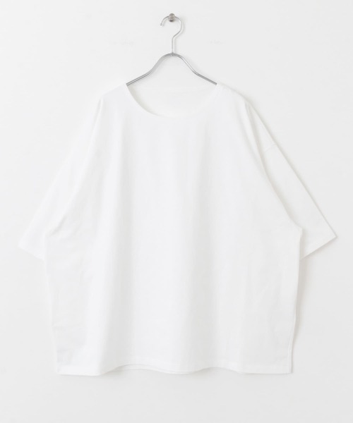 SENSE OF PLACE by URBAN RESEARCH（センスオブプレイスバイアーバンリサーチ）の「オープンネックルーズ ショートスリーブ Tシャツ（Tシャツ/カットソー・メンズ・ホワイト/ネイビー/ブラック・LARGE/MEDIUM）」の11枚目の写真