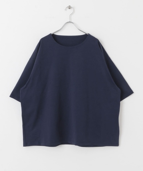 SENSE OF PLACE by URBAN RESEARCH（センスオブプレイスバイアーバンリサーチ）の「オープンネックルーズ ショートスリーブ Tシャツ（Tシャツ/カットソー・メンズ・ホワイト/ネイビー/ブラック・LARGE/MEDIUM）」の13枚目の写真