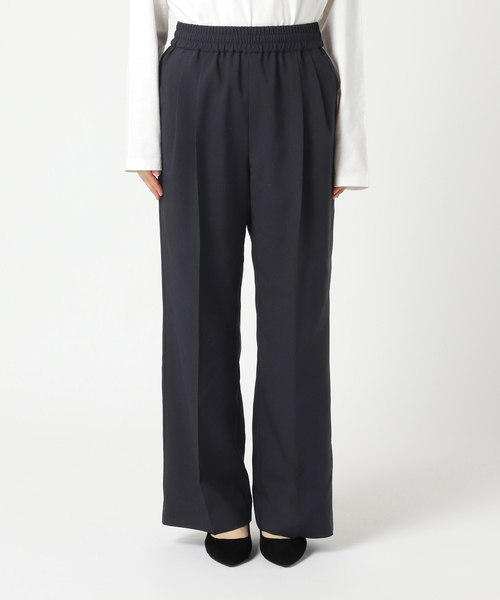 JOURNAL STANDARD relume（ジャーナルスタンダード　レリューム）の「《WEB限定追加5》マットウースフレアタックパンツ（スラックス・レディース・ネイビー/ブラック/グレー・36/38）」の19枚目の写真