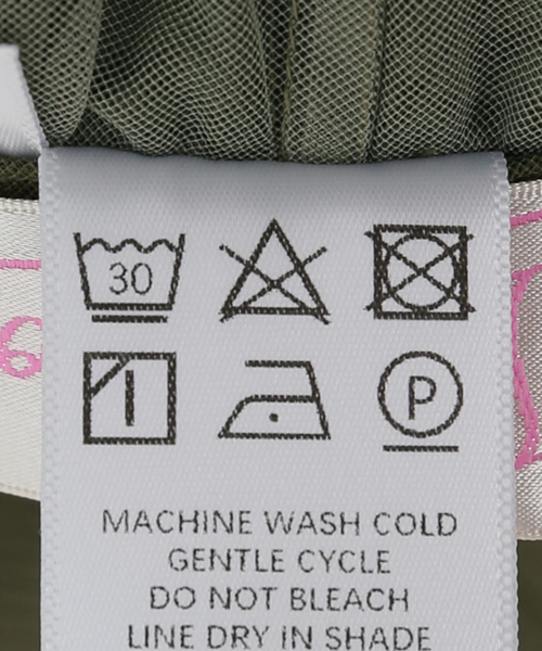 VIVIANO（ヴィヴィアーノ）の「【VIVIANO / ヴィヴィアーノ】Tulle Ruffle Tiered Skirt:スカート　VW-SS25-SK09（スカート・レディース・カーキ・FREE）」の6枚目の写真