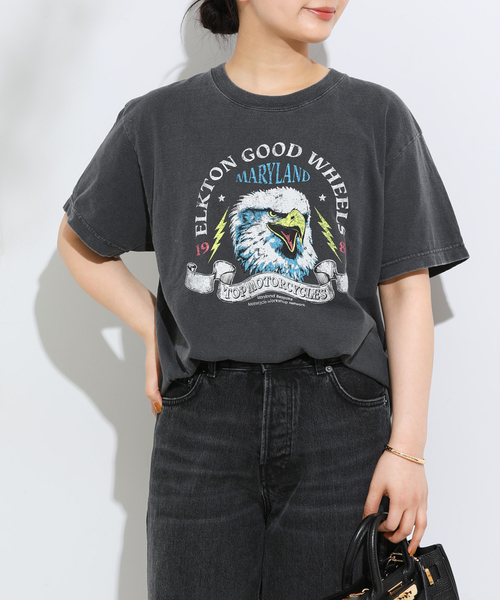 GOOD ROCK SPEED(グッドロックスピード)の「【GOOD ROCK SPEED / グッドロックスピード】ORG BIRD S/S TEE:Tシャツ(Tシャツ/カットソー・レディース・ブラック系その他・FREE)」の11枚目の写真