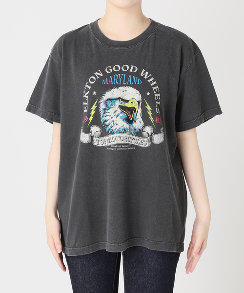 GOOD ROCK SPEED(グッドロックスピード)の「【GOOD ROCK SPEED / グッドロックスピード】ORG BIRD S/S TEE:Tシャツ(Tシャツ/カットソー・レディース・ブラック系その他・FREE)」の12枚目の写真