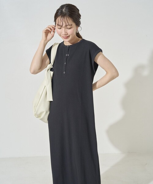セール】限定展開 ヘンリー ボタン フレンチ スリーブ