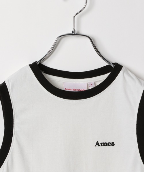 AMESWORLDWIDE（アメスワールドワイド）の「AMES WORLDWIDE ／ベーシックロゴキャミ（タンクトップ・レディース・ホワイト/ブラック/ピンク・FREE）」の18枚目の写真