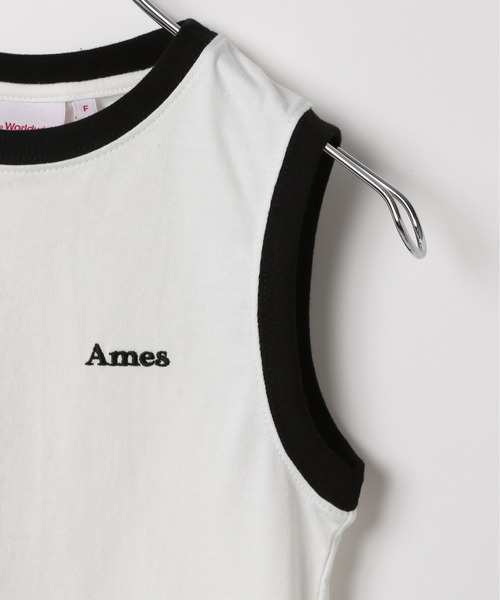 AMESWORLDWIDE（アメスワールドワイド）の「AMES WORLDWIDE ／ベーシックロゴキャミ（タンクトップ・レディース・ホワイト/ブラック/ピンク・FREE）」の20枚目の写真