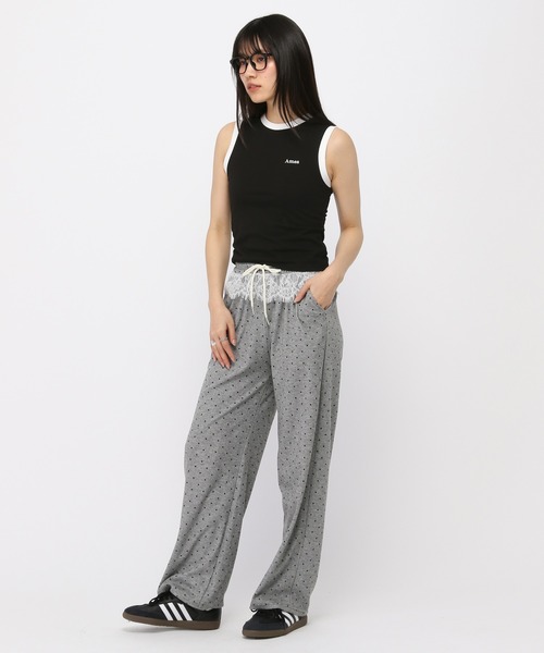 AMESWORLDWIDE（アメスワールドワイド）の「AMES WORLDWIDE ／ベーシックロゴキャミ（タンクトップ・レディース・ホワイト/ブラック/ピンク・FREE）」の4枚目の写真