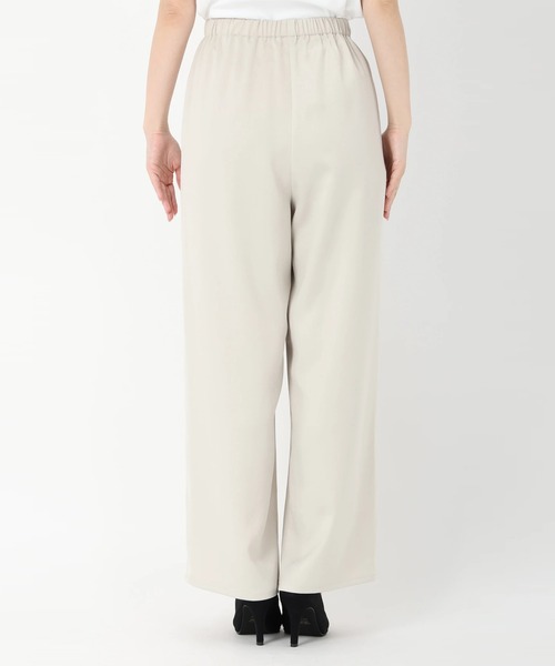 STRAWBERRY-FIELDS（ストロベリーフィールズ）の「ナローサテンイージーパンツ（その他パンツ・レディース・ブラック/アイボリー・2）」の8枚目の写真