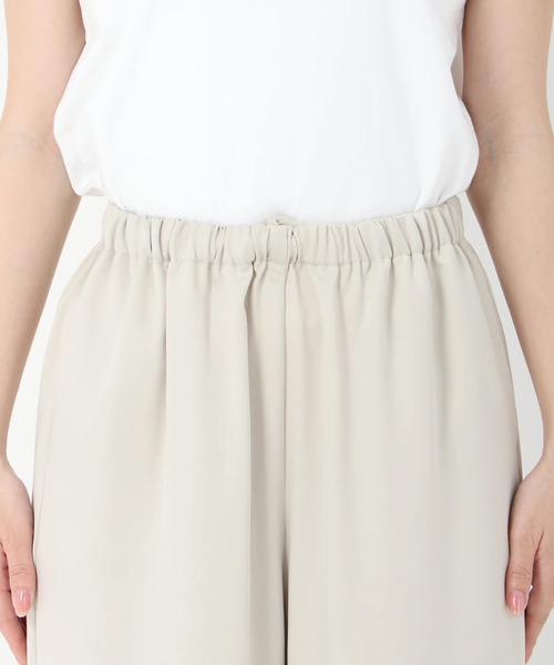 STRAWBERRY-FIELDS（ストロベリーフィールズ）の「ナローサテンイージーパンツ（その他パンツ・レディース・ブラック/アイボリー・2）」の9枚目の写真