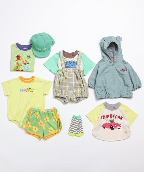 BREEZE（ブリーズ）の「【リンク】【Bpop】ワッフルサス付きブルマ（その他ベビーウェア・キッズ・グレー/エメラルド・70/80）」の5枚目の写真