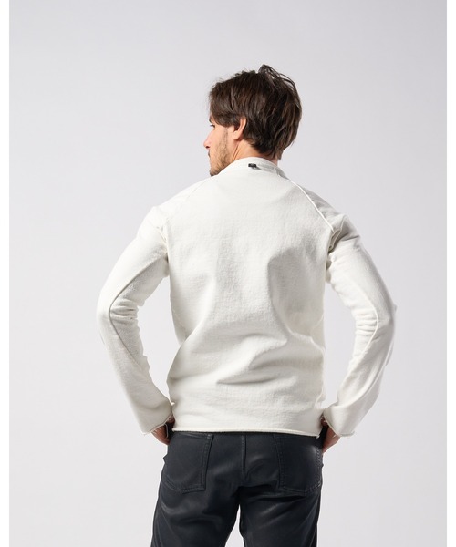 wjk(ダヴルジェイケイ)の「twist jersey cut-sawn(Tシャツ/カットソー・メンズ・ホワイト/ダークブラウン/ブラック・SMALL/MEDIUM/LARGE/X-LARGE)」の6枚目の写真