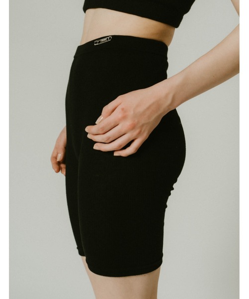 Knuth Marf（クヌースマーフ）の「【ZOZO先行】metal biker shorts（その他パンツ・レディース・ブラック・ONE SIZE）」の3枚目の写真