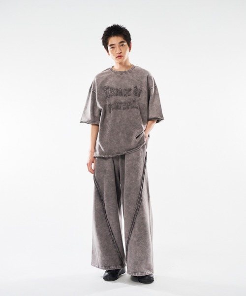 kutir(クティール)の「VINTAGE LIKE BAGGY SWEAT PANTS/ヴィンテージライクバギースウェットパンツ(スウェットパンツ・メンズ・グレー/レッド/ブルー/ブラウン/ブラック・SMALL/MEDIUM/LARGE)」の6枚目の写真