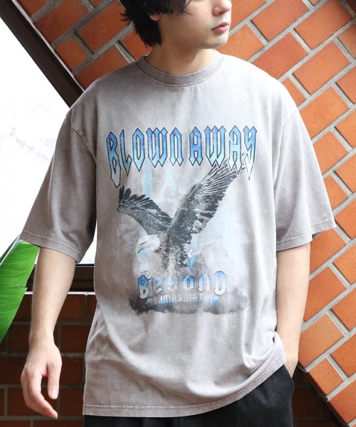 ８(eight)（エイト）の「グランジ加工ロックＴシャツ（Tシャツ/カットソー・メンズ・ブラック系その他/ブラック系その他2/ブラック系その他3/ライトグレー系1/ライトグレー系2/ブラウン系その他・MEDIUM/LARGE）」の5枚目の写真