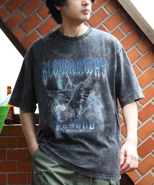 ８(eight)（エイト）の「グランジ加工ロックＴシャツ（Tシャツ/カットソー・メンズ・ブラック系その他/ブラック系その他2/ブラック系その他3/ライトグレー系1/ライトグレー系2/ブラウン系その他・MEDIUM/LARGE）」の2枚目の写真