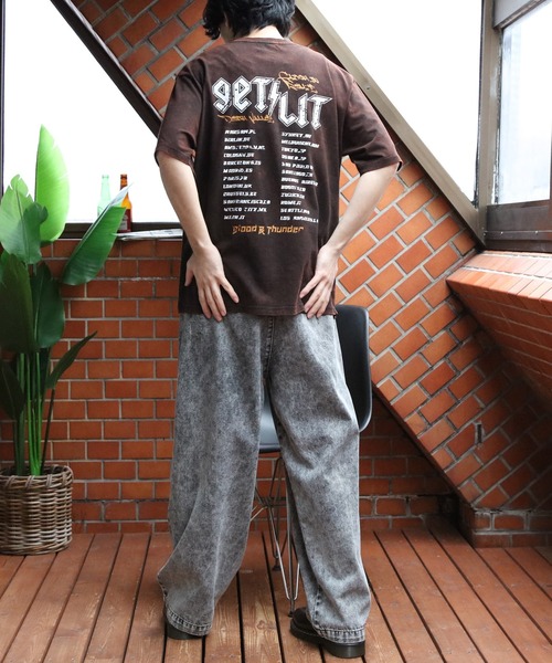 セール】グランジ加工ロックTシャツ（Tシャツ/カットソー）｜8