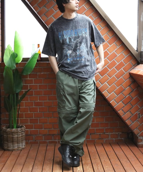 ８(eight)（エイト）の「グランジ加工ロックＴシャツ（Tシャツ/カットソー・メンズ・ブラック系その他/ブラック系その他2/ブラック系その他3/ライトグレー系1/ライトグレー系2/ブラウン系その他・MEDIUM/LARGE）」の11枚目の写真