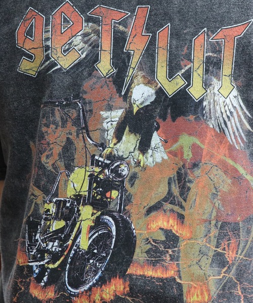 ８(eight)（エイト）の「グランジ加工ロックＴシャツ（Tシャツ/カットソー・メンズ・ブラック系その他/ブラック系その他2/ブラック系その他3/ライトグレー系1/ライトグレー系2/ブラウン系その他・MEDIUM/LARGE）」の19枚目の写真