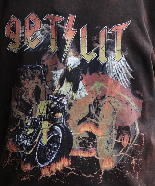 ８(eight)（エイト）の「グランジ加工ロックＴシャツ（Tシャツ/カットソー・メンズ・ブラック系その他/ブラック系その他2/ブラック系その他3/ライトグレー系1/ライトグレー系2/ブラウン系その他・MEDIUM/LARGE）」の16枚目の写真