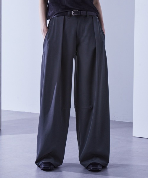 ドレープ バギーワイドタックスラックス（スラックス）｜Loose/ルース