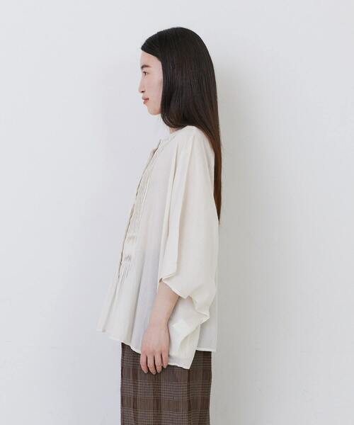 conges payes ADIEU TRISTESSE(コンジェ ペイエ アデュートリステス)の「【FAVE】ポンチョシルエットブラウス(シャツ/ブラウス・レディース・ブラック/ライトグレー/パープル・38)」の9枚目の写真