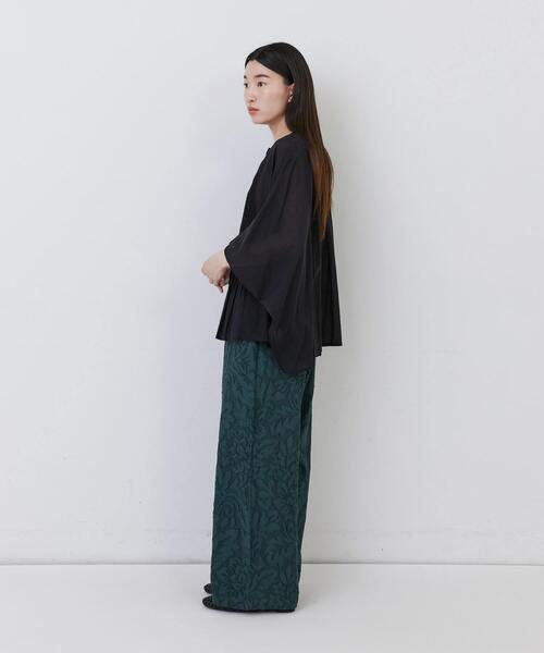 conges payes ADIEU TRISTESSE(コンジェ ペイエ アデュートリステス)の「【FAVE】ポンチョシルエットブラウス(シャツ/ブラウス・レディース・ブラック/ライトグレー/パープル・38)」の13枚目の写真
