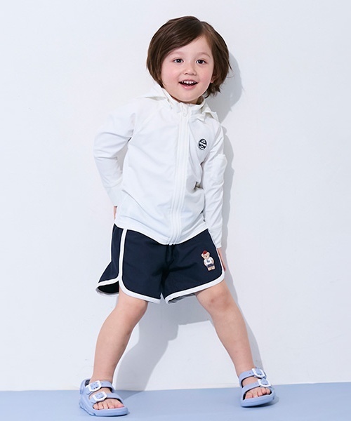 petitmain『ワンポイント刺しゅうスイムパンツ』