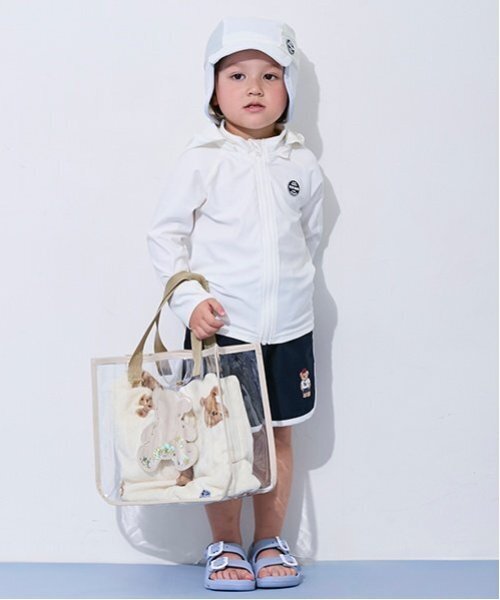 petitmain『ワンポイント刺しゅうスイムパンツ』