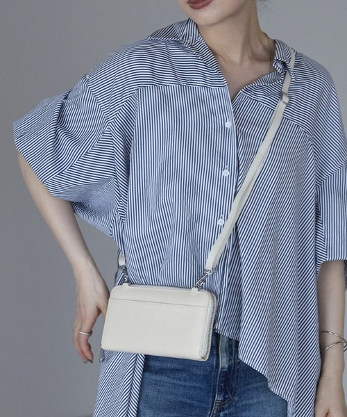 ゴンちゃん様】がま口ボディバッグ アランニット ハンドメイド