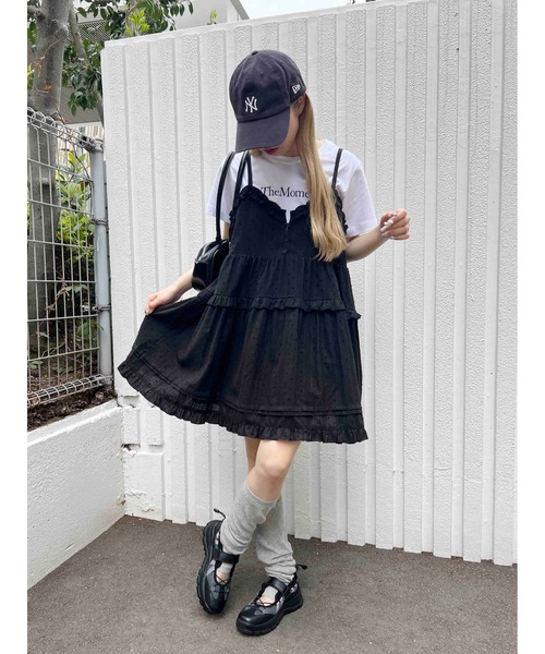 WC(ダブル シー)の「コットンレースフリルミニワンピース(ワンピース・レディース・ブラック/ホワイト・FREE)」の16枚目の写真