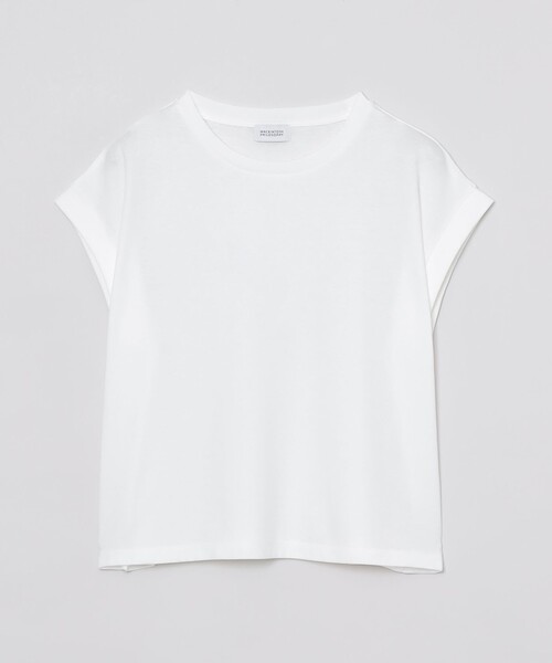 MACKINTOSH PHILOSOPHY（ﾏｯｷﾝﾄｯｼｭ ﾌｨﾛｿﾌｨｰ）の「リネンミックスドルマンT（Tシャツ/カットソー・レディース・ブラック/オフホワイト/ブルー/ピンク系その他2/ベージュ系その他5/ライトブルー/グリーン・38）」の2枚目の写真