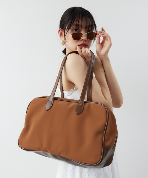 【DEAR MS】シリーズ美品!!エバゴス＊ ボストンバッグ　brown ソフトボストンバッグ（ボストンバッグ）｜HANNE（アン）の