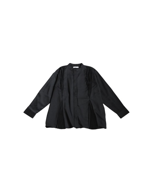 antiqua(アンティカ)の「プリーツタックシャツ(シャツ/ブラウス・レディース・オフホワイト/ブラック・ONESIZE)」の20枚目の写真