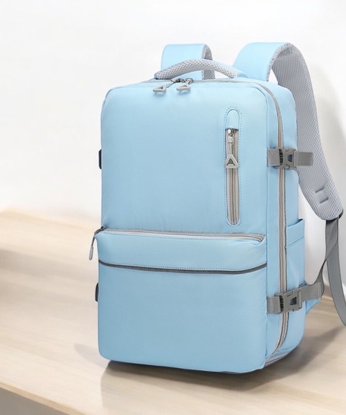 VIBGYOR（ヴィブジョー）の「LESRIRE/トラベルリュック L9200（バックパック/リュック・レディース・グレー/ブルー/ブラック/アイボリー/パープル/グリーン・FREE）」の6枚目の写真