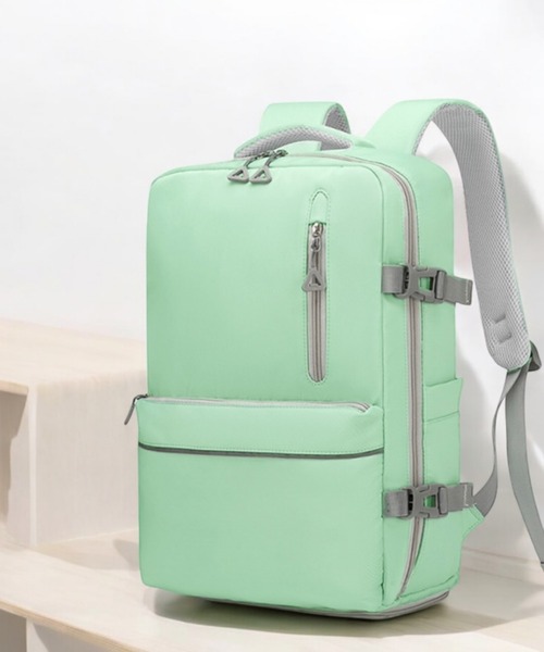 VIBGYOR（ヴィブジョー）の「LESRIRE/トラベルリュック L9200（バックパック/リュック・レディース・グレー/ブルー/ブラック/アイボリー/パープル/グリーン・FREE）」の5枚目の写真