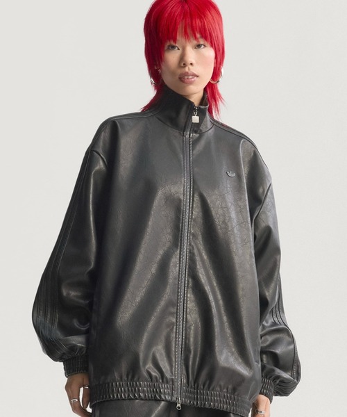 adidas PLEATHER FIREBIRD OVERSIZED TRACKTOP / アディダス