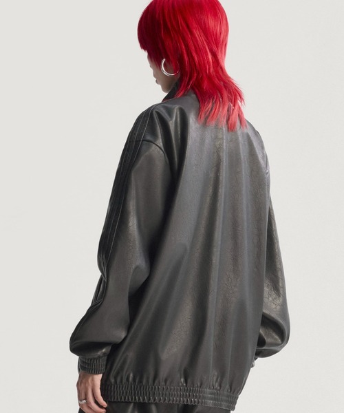 adidas PLEATHER FIREBIRD OVERSIZED TRACKTOP / アディダス