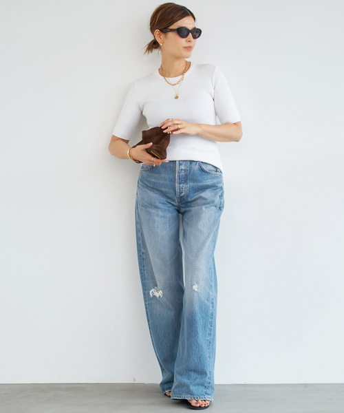 Deuxieme Classe(ドゥーズィエムクラス)の「【CITIZENS OF HUMANITY/シチズンズ・オブ・ヒューマニティ】AYLA BAGGY(その他パンツ・レディース・ブルー・26/25/24/27)」の4枚目の写真