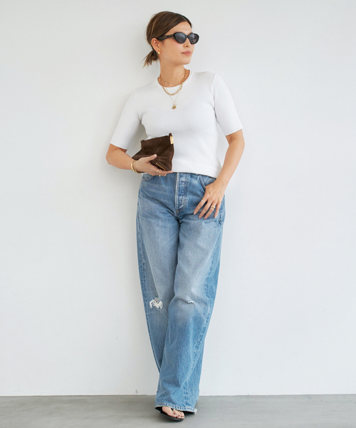 Deuxieme Classe(ドゥーズィエムクラス)の「【CITIZENS OF HUMANITY/シチズンズ・オブ・ヒューマニティ】AYLA BAGGY(その他パンツ・レディース・ブルー・26/25/24/27)」の5枚目の写真