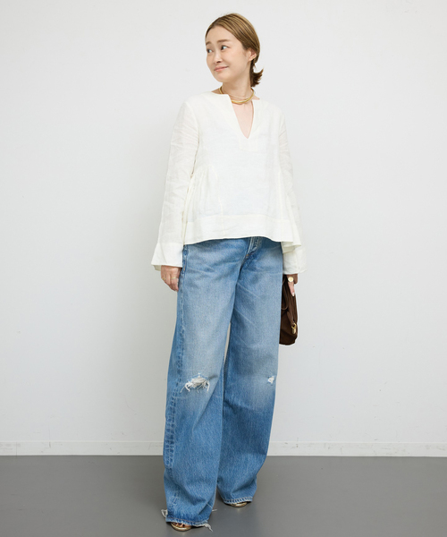 Deuxieme Classe(ドゥーズィエムクラス)の「【CITIZENS OF HUMANITY/シチズンズ・オブ・ヒューマニティ】AYLA BAGGY(その他パンツ・レディース・ブルー・26/25/24/27)」の13枚目の写真
