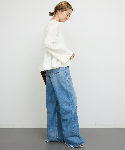Deuxieme Classe(ドゥーズィエムクラス)の「【CITIZENS OF HUMANITY/シチズンズ・オブ・ヒューマニティ】AYLA BAGGY(その他パンツ・レディース・ブルー・26/25/24/27)」の14枚目の写真