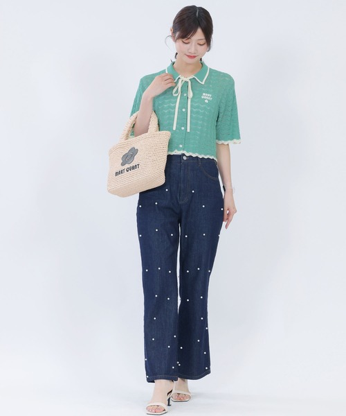 セール】クロッシェラフィアライク トート（トートバッグ）｜MARY