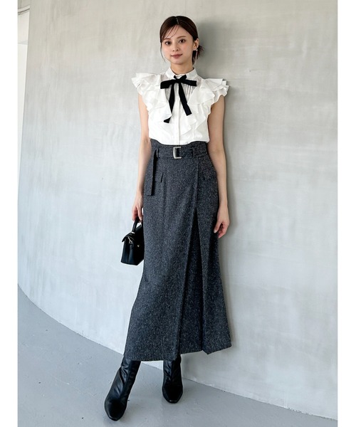 SNIDEL フリルボウタイブラウス SNIDEL｜フリルボウタイブラウス | Rakuten Fashion(楽天