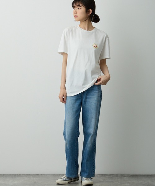 ニンジンくん刺繍入り半袖T（Tシャツ/カットソー）｜Lipoy