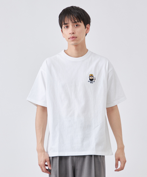 ベースボール モジャ サガラ刺繍 半袖Tシャツ（Tシャツ