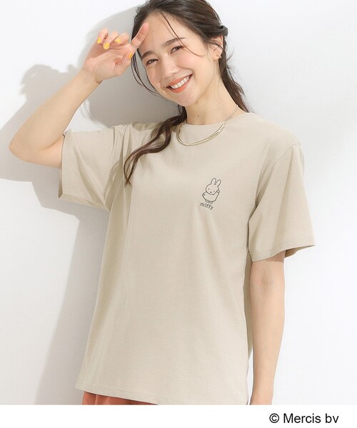 Miffy（ ミッフィー）の「【miffy】グラフィックTシャツ（Tシャツ/カットソー・レディース・サックスブルー系2/グレー系その他4/ブラック系/ホワイト系4/ブラウン系6/パープル系1/ホワイト系1/ライトグレー系1/ホワイト系3/ホワイト系5/ブラック系4/グレー系その他6・01/02/03/04）」の9枚目の写真
