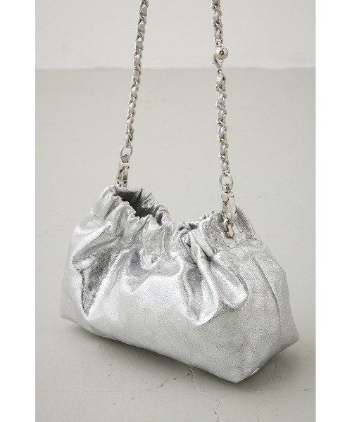 【新品未使用】リリーブラウン　オリエンタルメタルバッグ　チェーンバッグ/シルバー メタルチェーンポシェットバッグ（ショルダーバッグ）｜AZUL BY MOUSSY